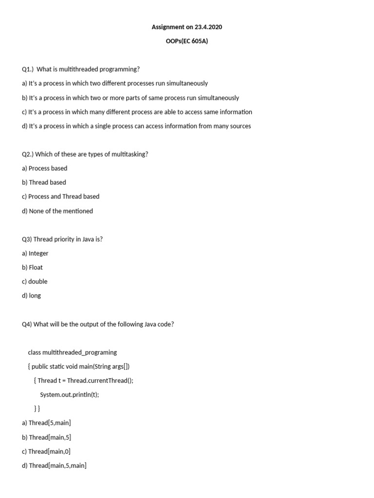 Assignment On 23rd April | PDF