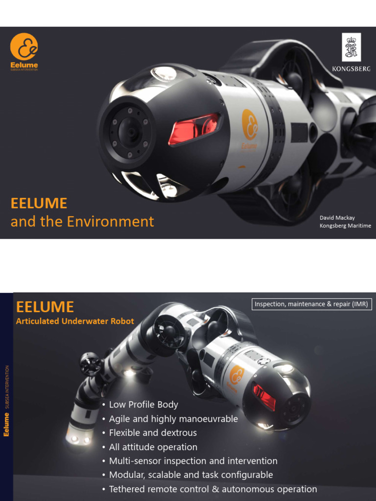 Eelume & Environment Presentation - SUT - 20210310 | PDF | Sonar