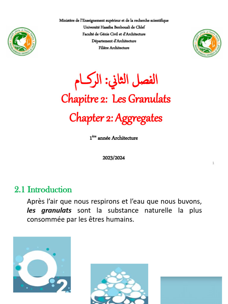 Granulats : Types et Utilisations en Architecture | PDF | Béton | Matériaux
