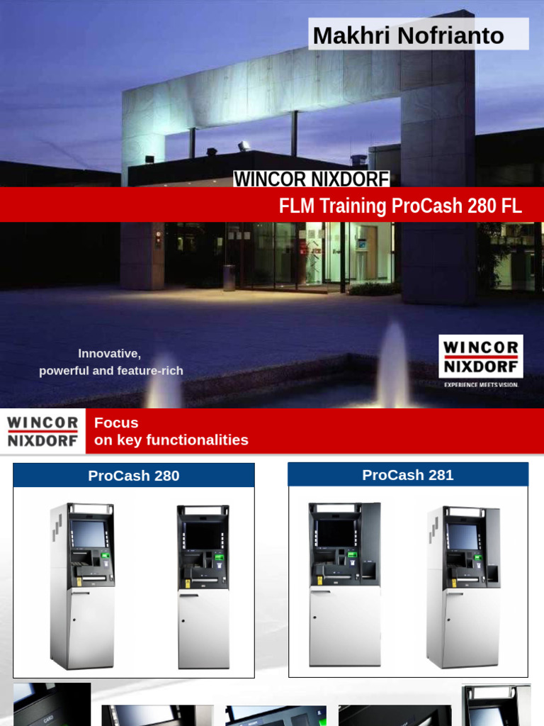 ProCash 280/281 ATM Training | PDF | Emv | Smart Card