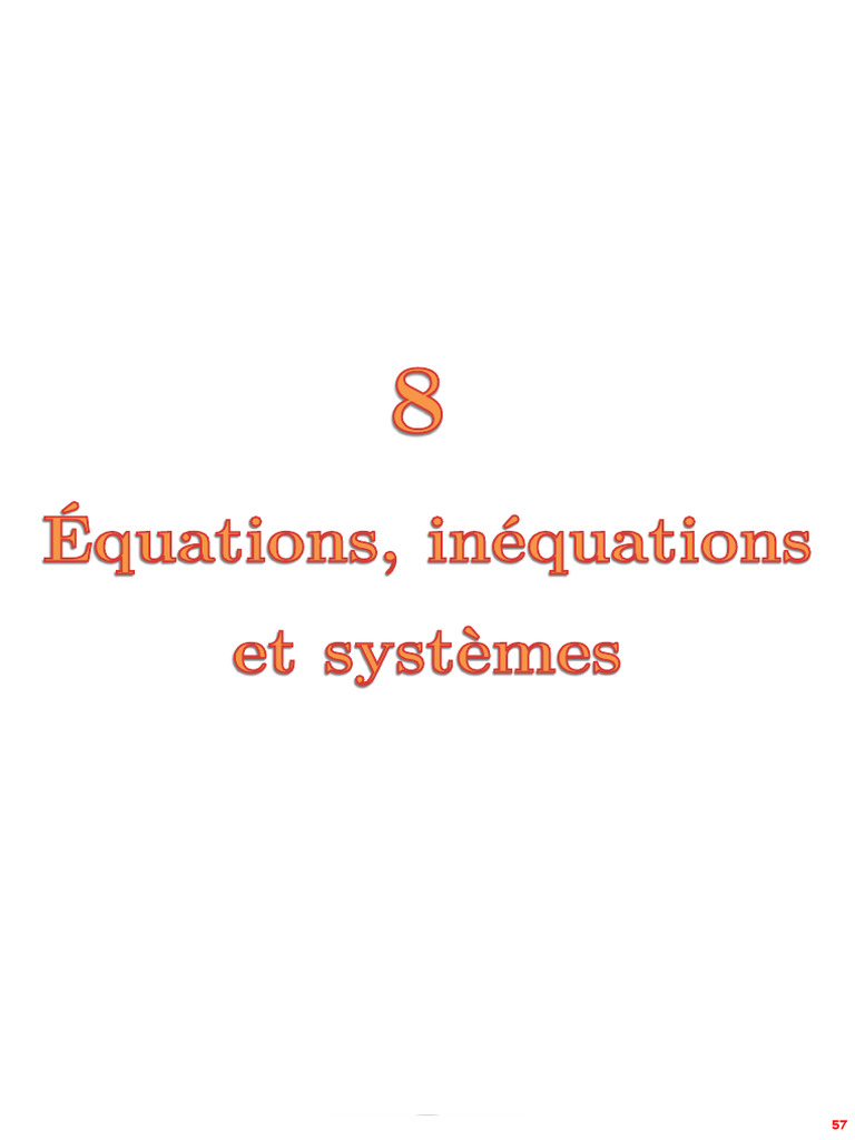 TCSF Equation Cour | PDF