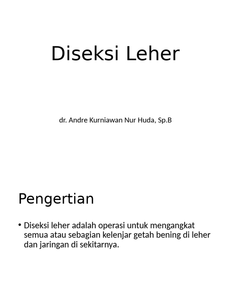 Neck Dissection Fixed | PDF