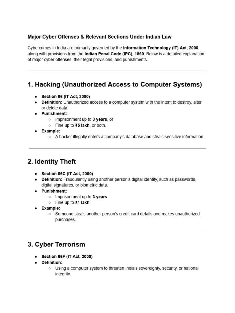 Cyber Laws And History Pdf Cybercrime Security