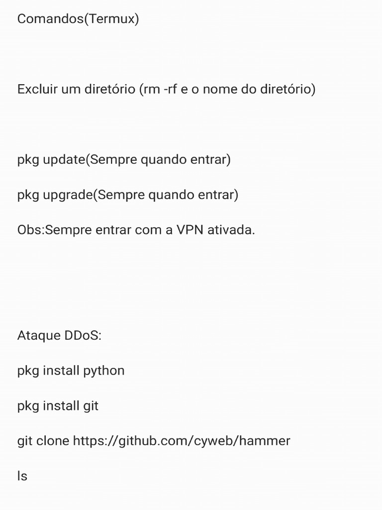 Comandos Termux | PDF