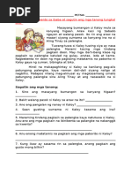Ang Mga Isda Sa Palengke | PDF