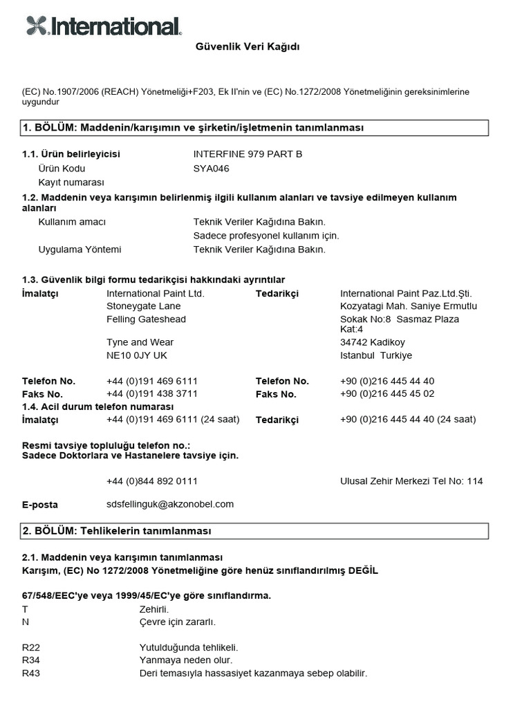 8 - Yas Boya - Finish Base Interfine 979 Ral 7012 - (Pe5fi-1979-7012) | PDF
