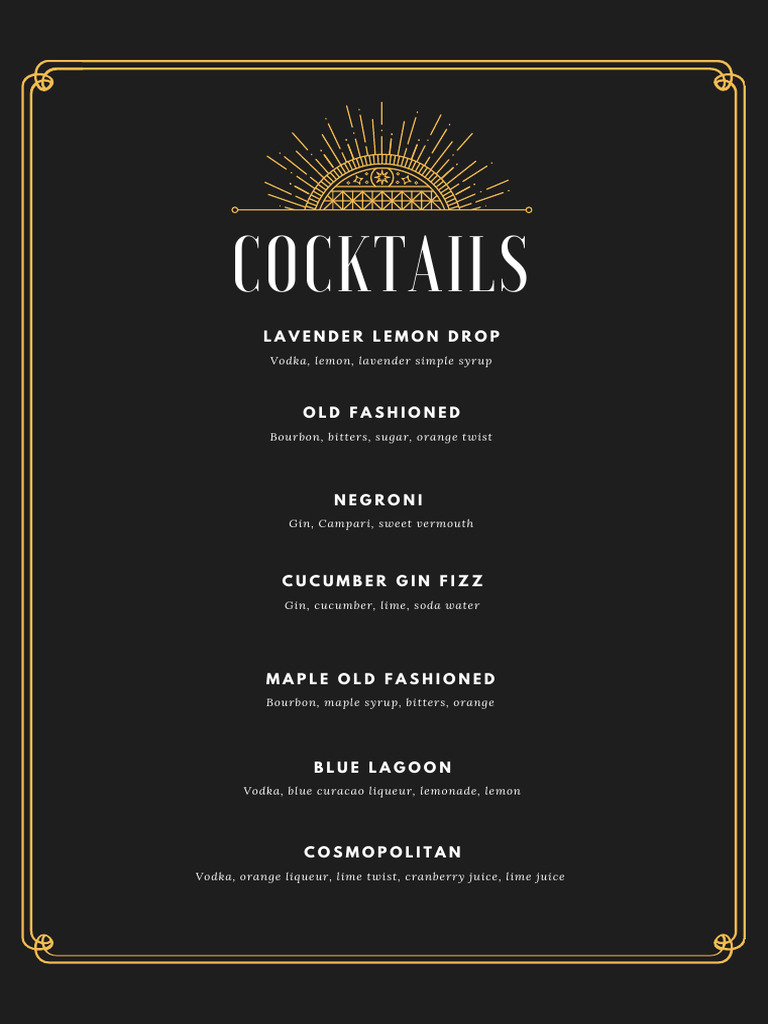 Unique Cocktail Recipes Collection | PDF