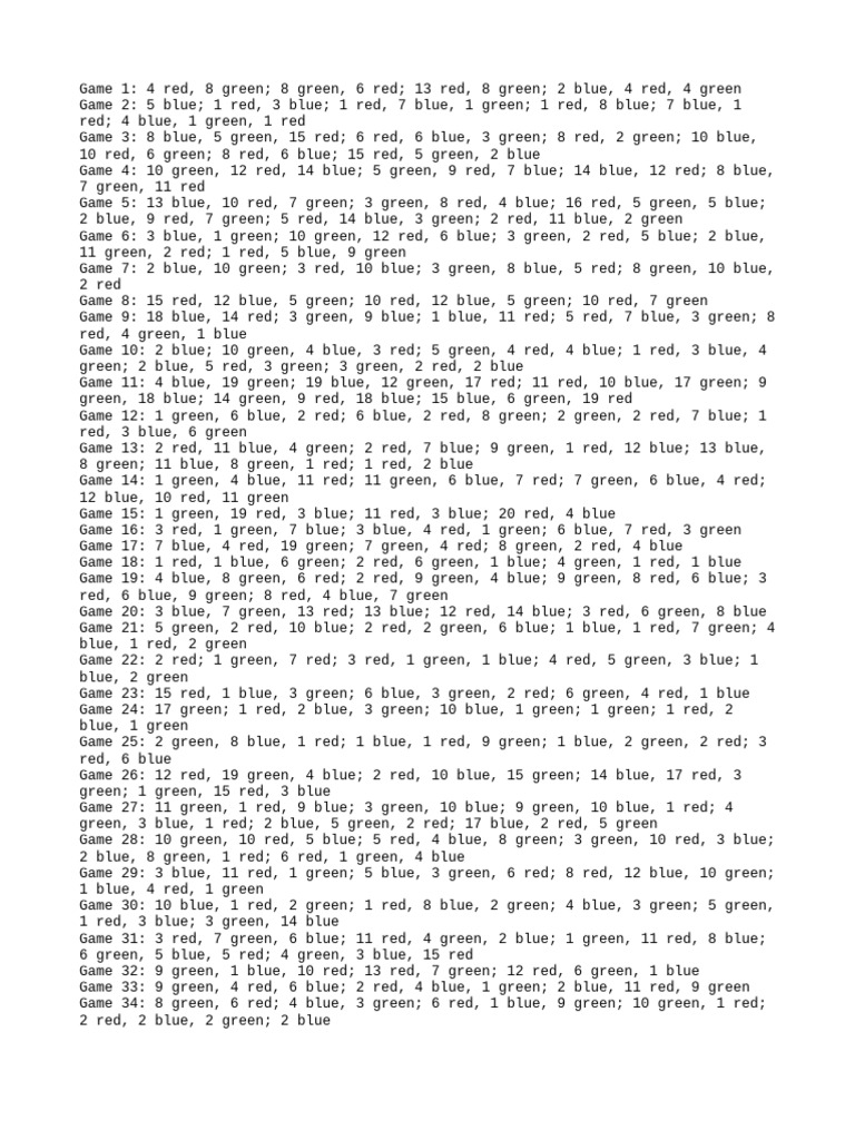 Color Combinations in 67 Games | PDF