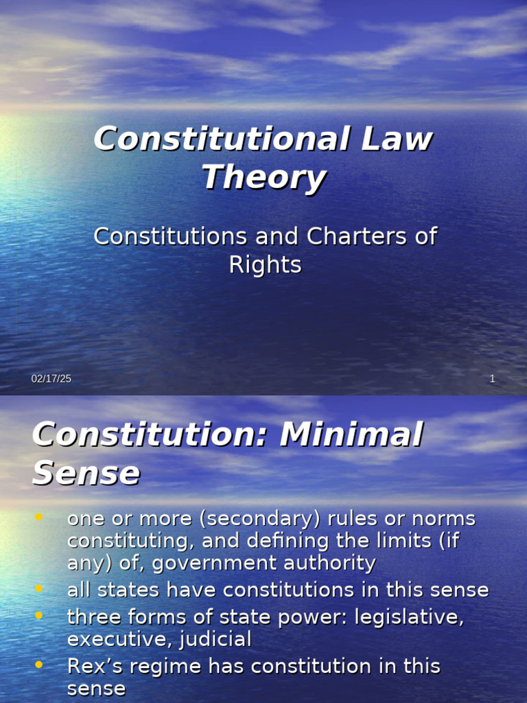 Understanding Constitutional Law Basics | PDF | Constitution | Sovereignty