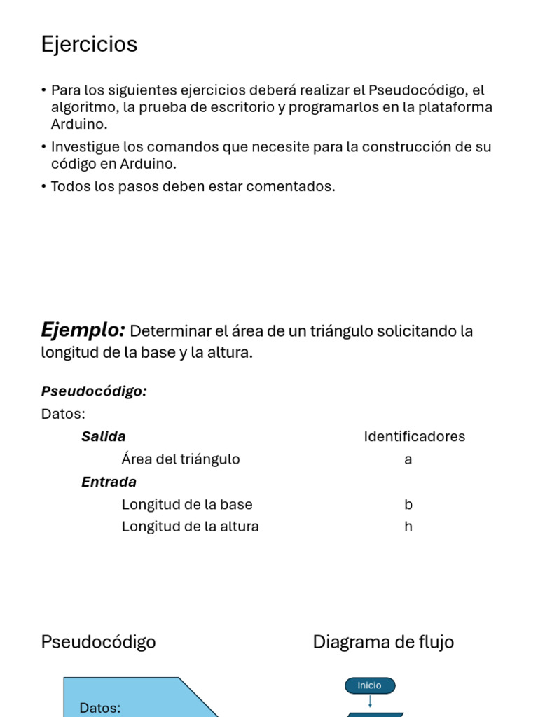 Ejercicios de Algoritmos en Arduino | PDF | Algoritmos | Programación ...