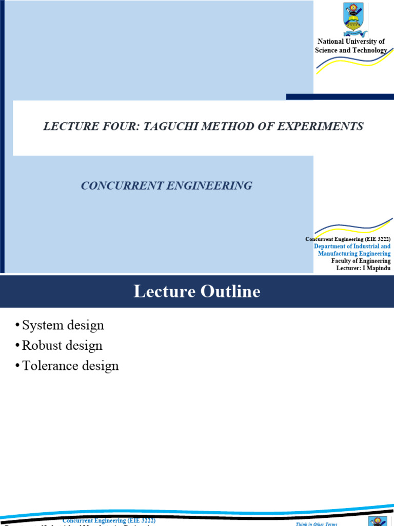 Concurrent Engineering Lucture 4 | PDF