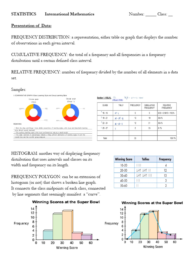 Statistics II | PDF | Histogram | Quartile