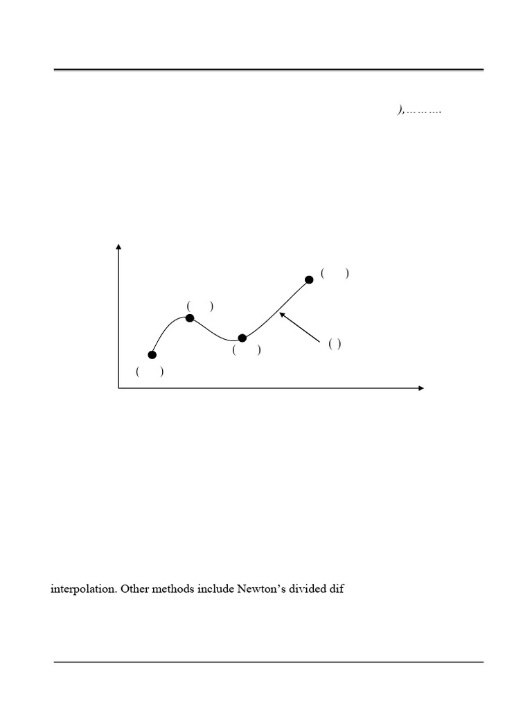 Interpolation and Curve Fitting Techniques | PDF | Interpolation ...
