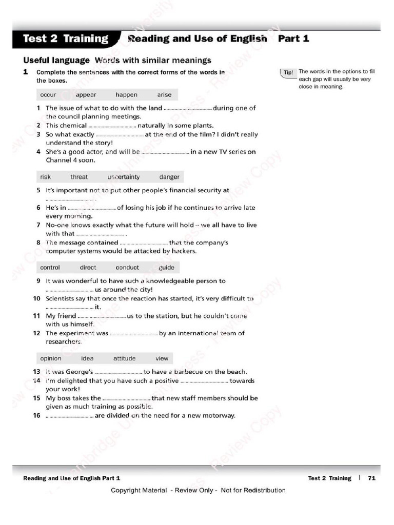 B2 Test 2 Trainer Normal - EXTENSION | PDF