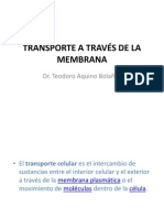 TRANSPORTE A TRAVÉS DE LA MEMBRANA