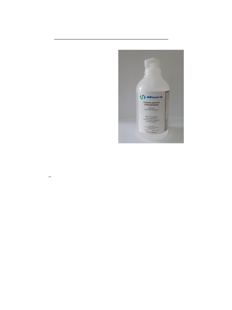 Preservante Bactericida para Portatil Lavaojos HAWS | PDF