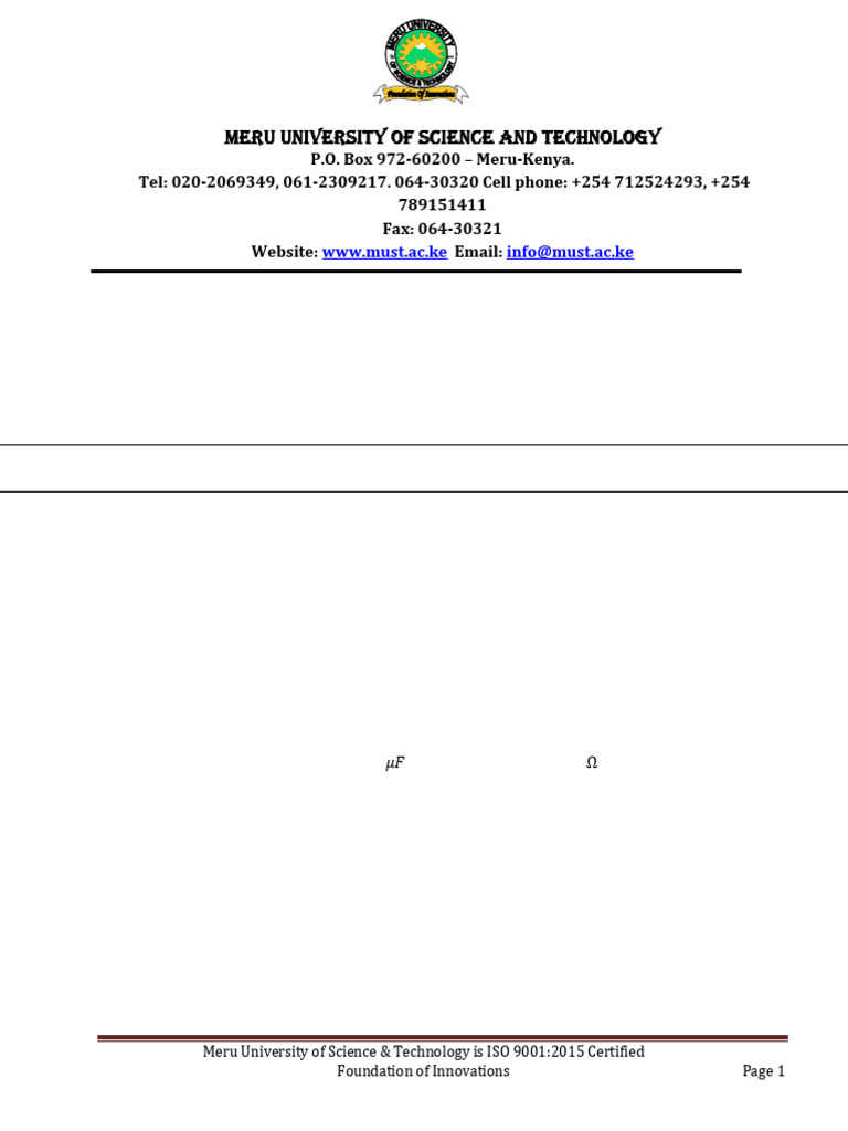 Meru University AC Circuit Theory Exam | PDF | Inductor | Inductance