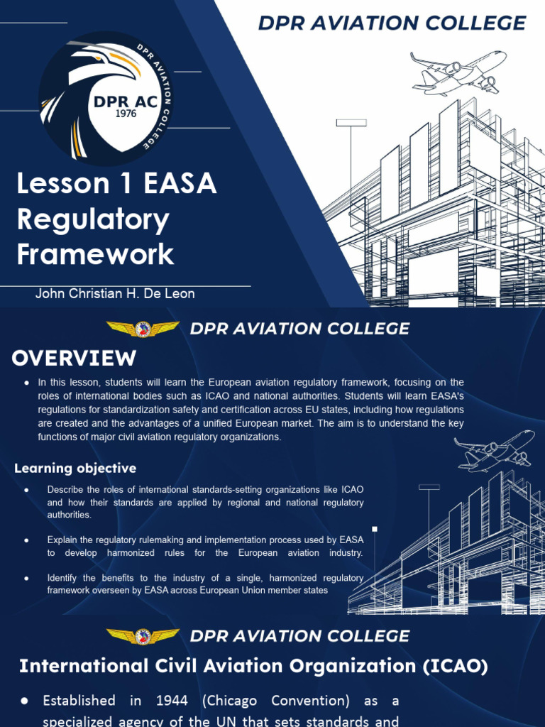 EASA Aviation Regulatory Framework Overview | PDF | Aviation