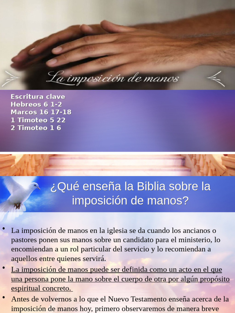La Imposicion de Manos | PDF | Pablo el apóstol | Iglesia cristiana