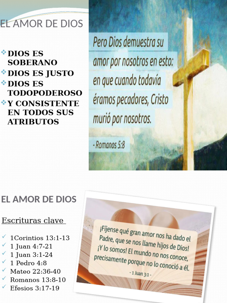 El Amor de Dios: Fundamentos y Prácticas | PDF | Amor | Cristo (título)