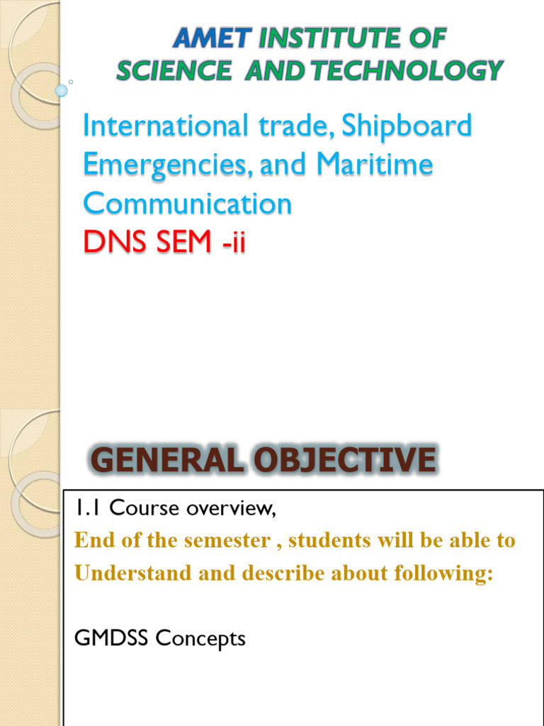 GMDSS Overview for Maritime Communication | PDF | Electronics | Radio Wave