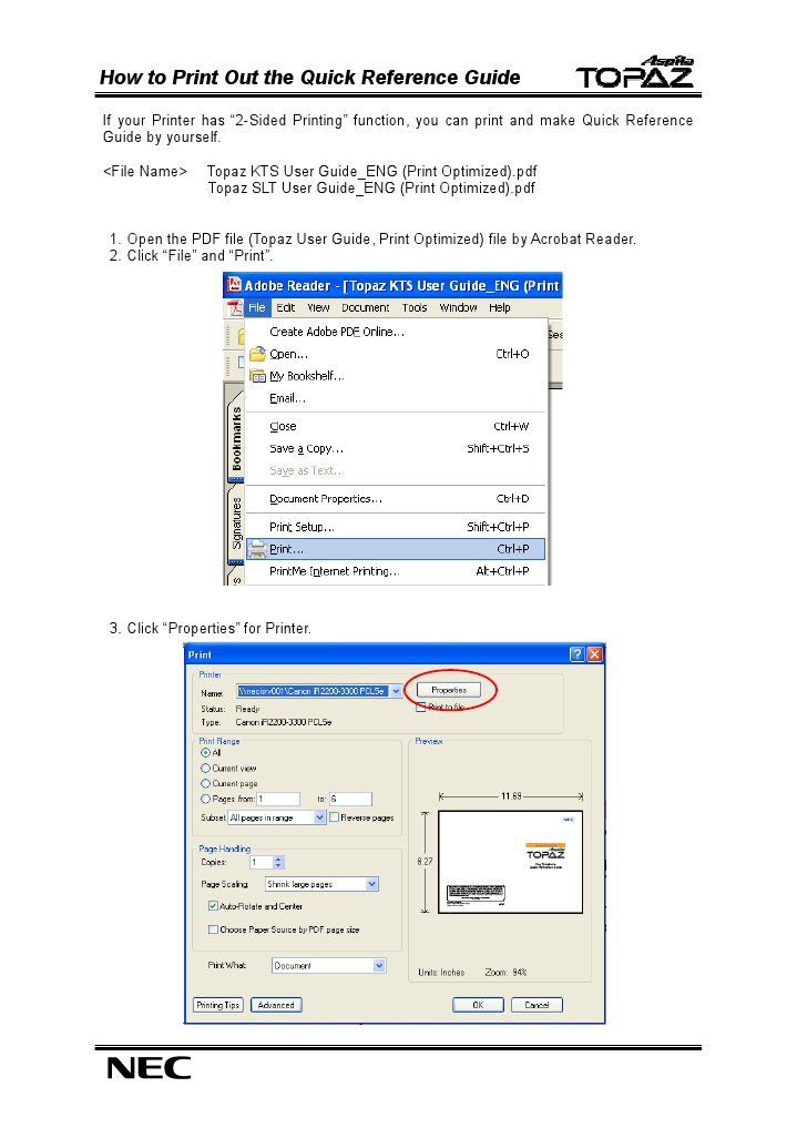 Print Your Quick Reference Guide | PDF | Computers | Technology ...
