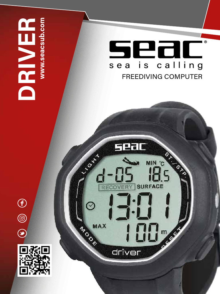 Une montre ordinateur d'apnée complète et polyvalente