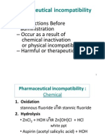 ' Interactions Before Administration ' Occur As A Result of Chemical Inactivation or Physical Incompatibility ' Harmful or Therapeutic