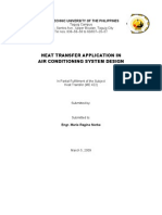 Heat Transfer Application in Air Conditioning System Design: Polytechnic University of The Philippines