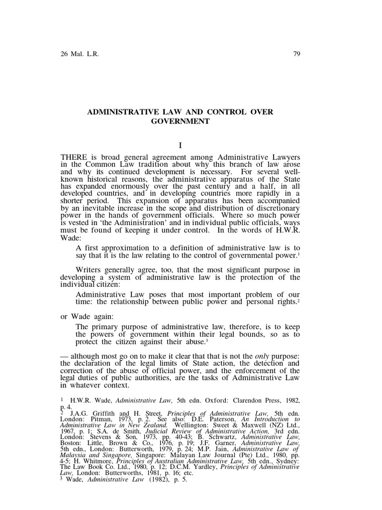Administrative Law: Government Control | PDF | Elections | Voting