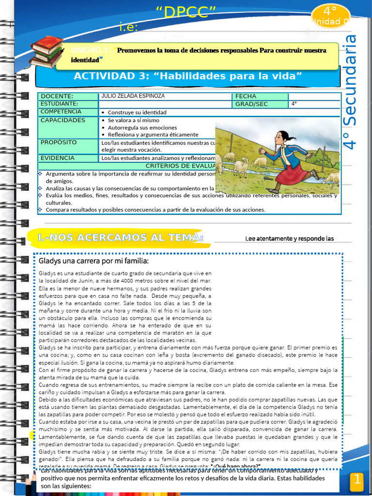 Habilidades para la Vida en Secundaria | PDF | Pensamiento | Las emociones