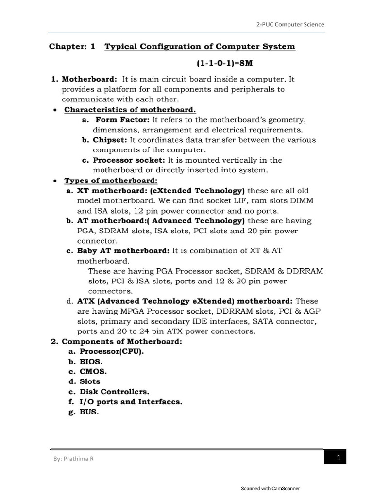 CS_ COMPLETE_NOTES - II PUC | PDF