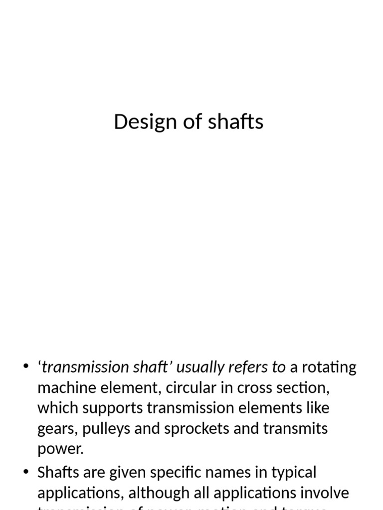 Shaft Design and Key Types Explained | PDF | Axle | Gear