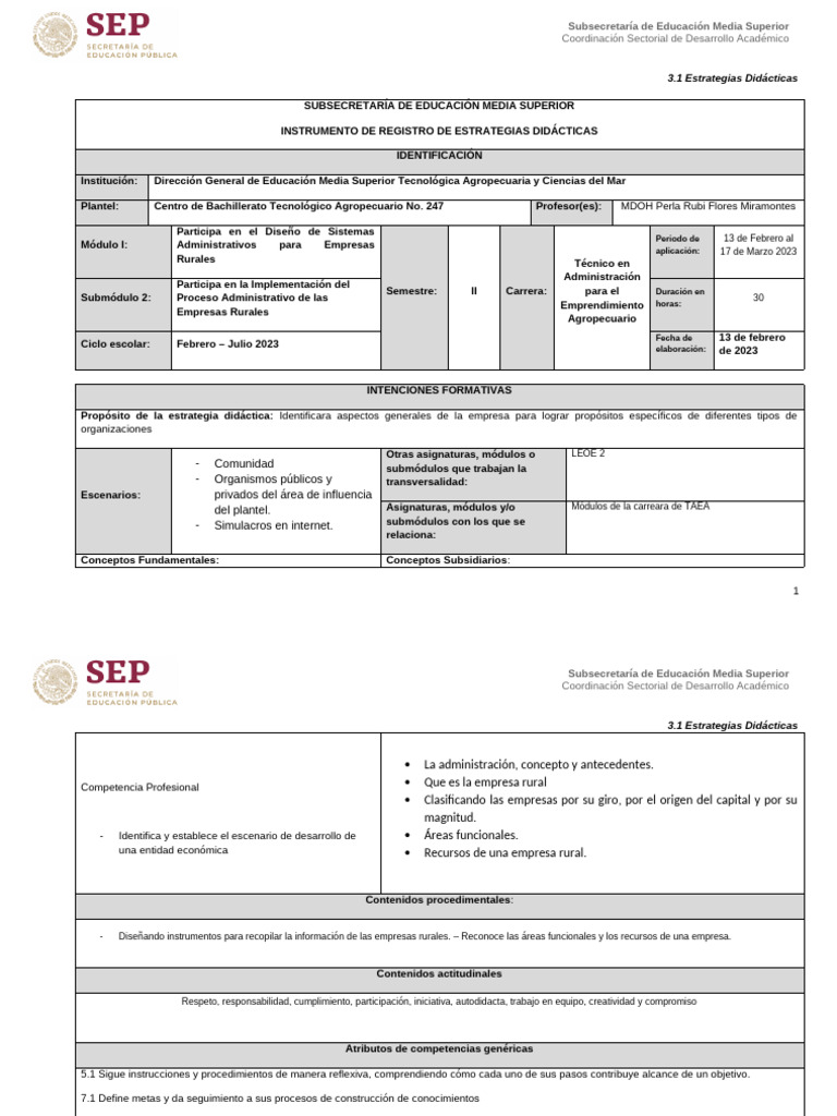 Eca Modulo Acuerdo 653 | PDF | Evaluación | Maestros