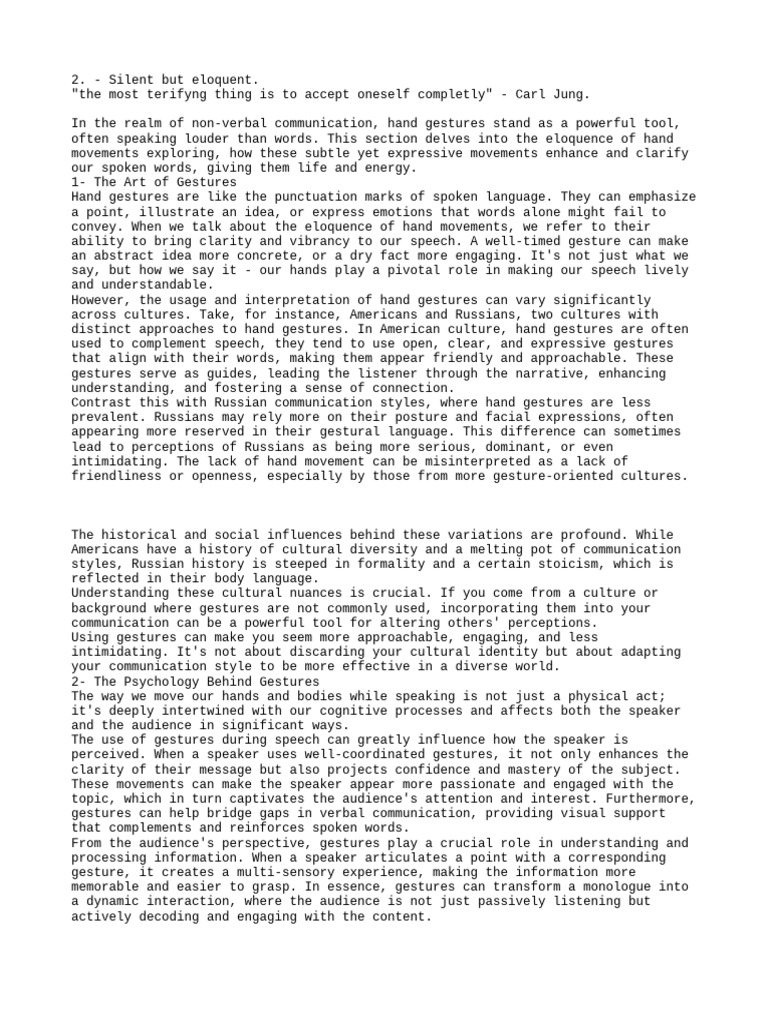 ll - body language | PDF | Gesture | Communication