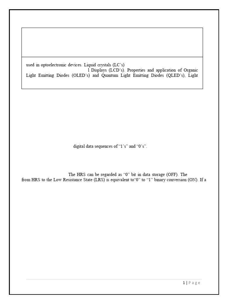 Memory and Display System Materials | PDF | Liquid Crystal | Read Only ...