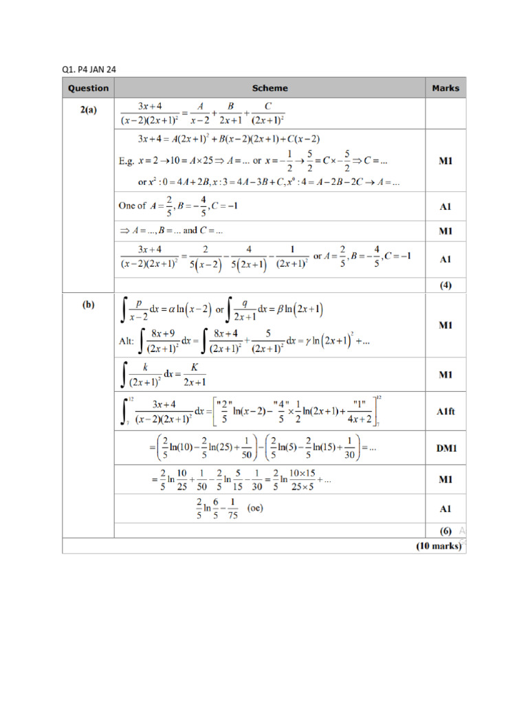 P4 Mock 4 MS | PDF