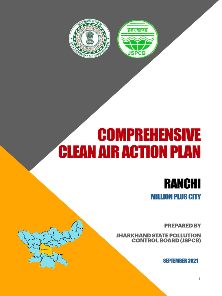 Ranchi Clean Air Action Plan 2021 | PDF | Air Pollution | Particulates