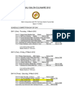 Schedule Salon Culinaire 2012 Per Day 24 Feb