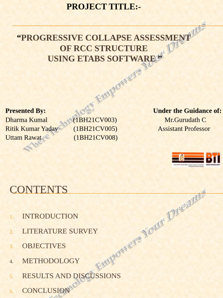 Progressive Collapse Analysis of RCC Structures | PDF | Beam (Structure ...