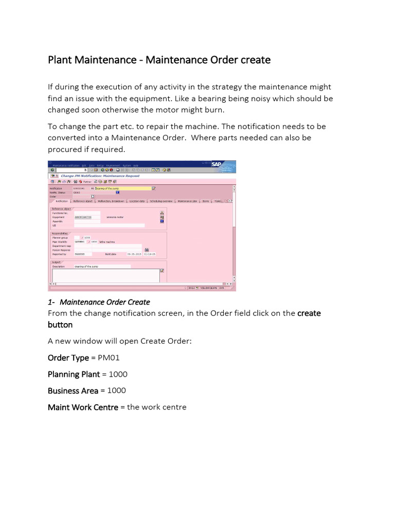 Create and Manage Maintenance Orders | PDF | System Software | Computing