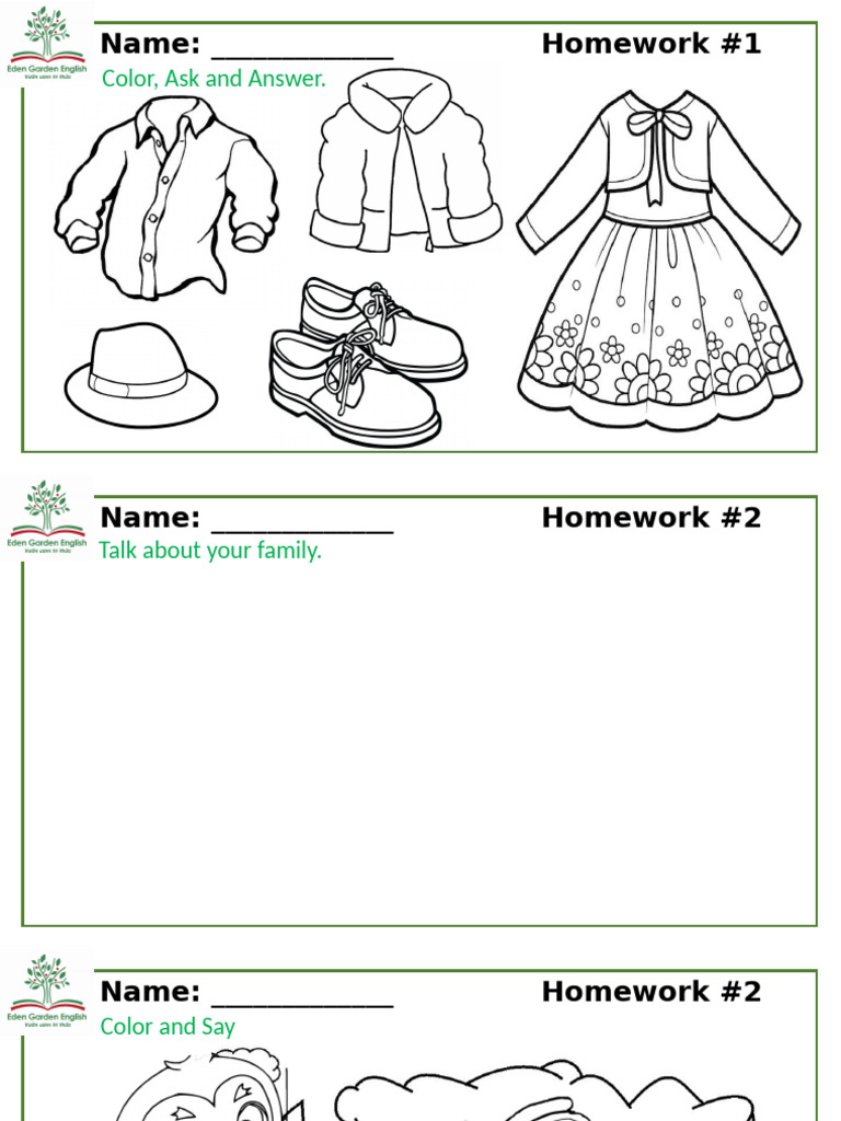 Engaging Homework Activities for Kids | PDF