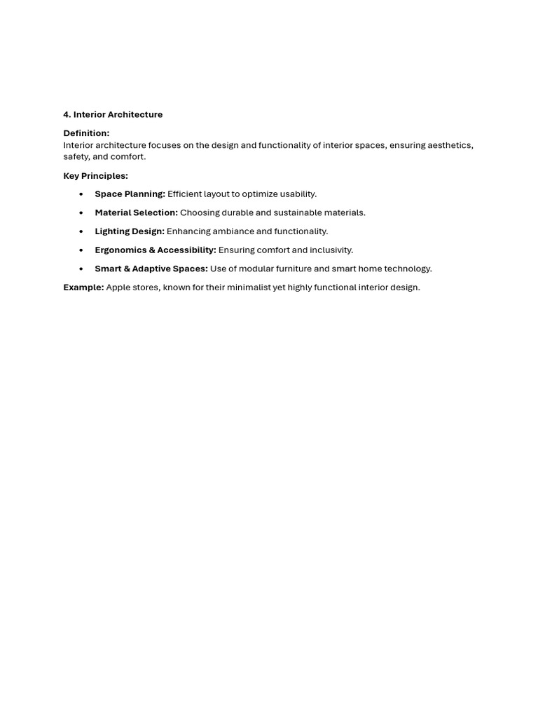 Interior Architecture: Design Principles Explained | PDF