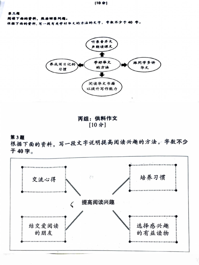 2024年四五六年级华文丙组考试作文 | PDF