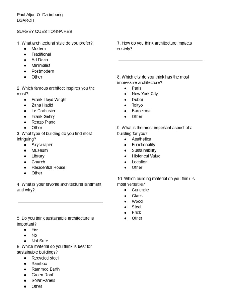 Survey | PDF