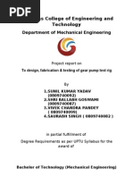Download Project Report on Gear Pump by Sunil Kumar Yadav SN82921803 doc pdf