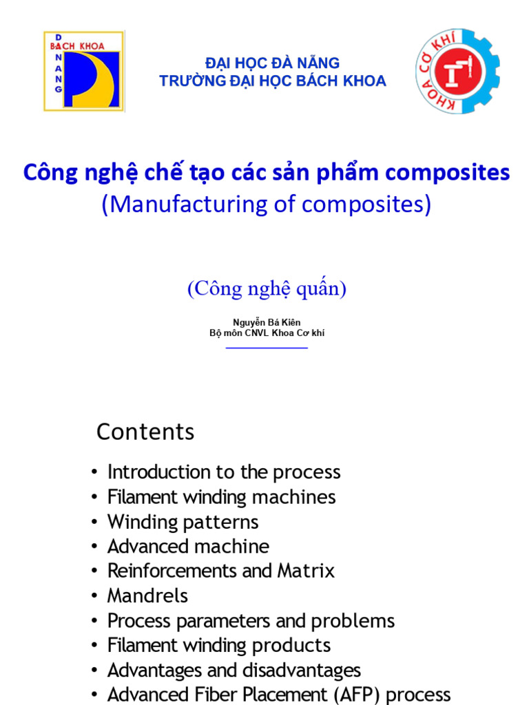 Filament Winding in Composite Manufacturing | PDF | Building Materials ...