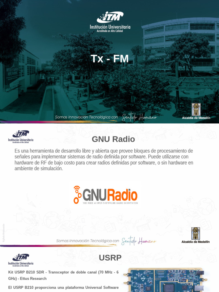 Transmisor FM-GNURADIO | PDF | Modulación de frecuencia | Inalámbrico