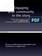 Engaging Your Community in The Story