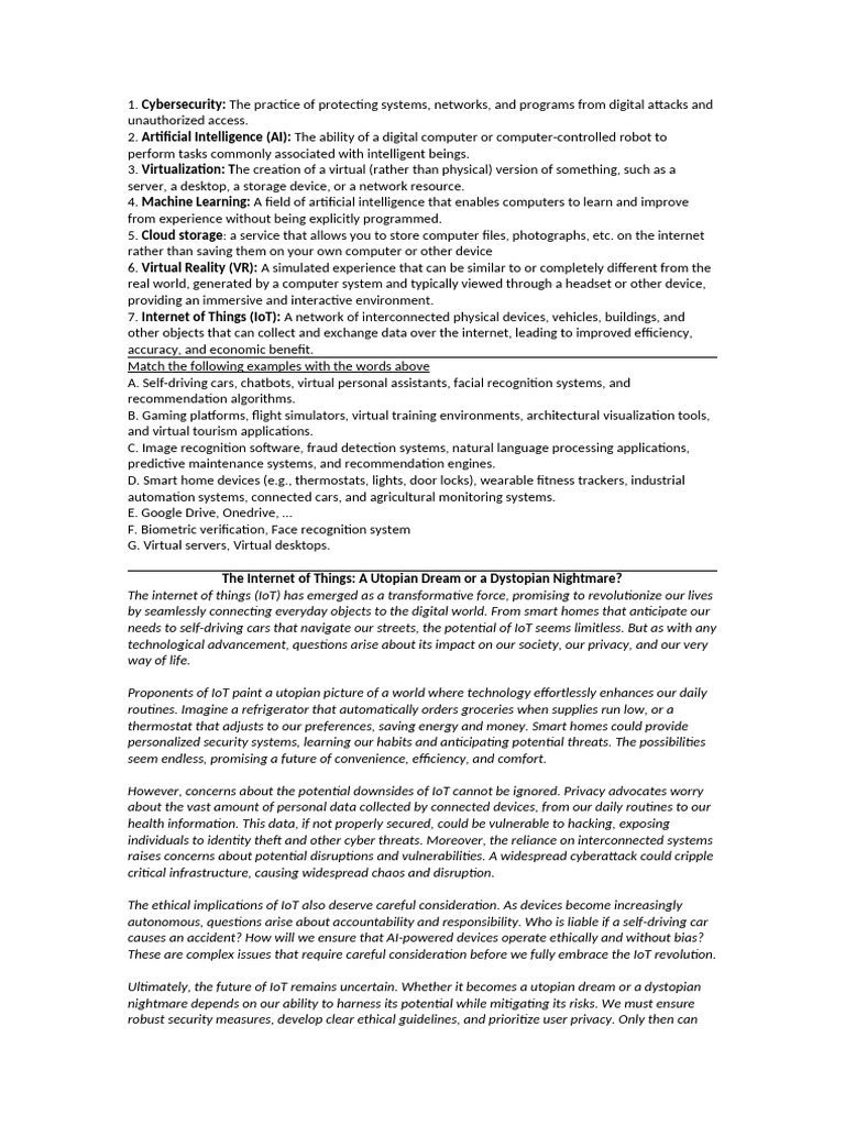 Cybersecurity | PDF | Internet Of Things | Computer Security